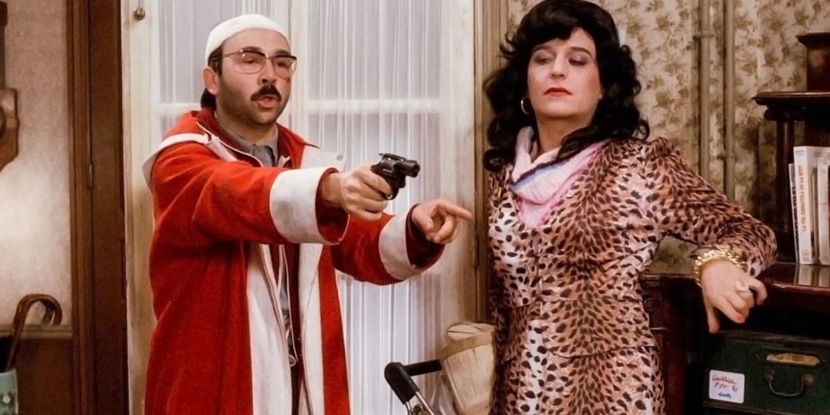 Gérard Jugnot et Christian Clavier dans ''Le Père Noël est une ordure''.