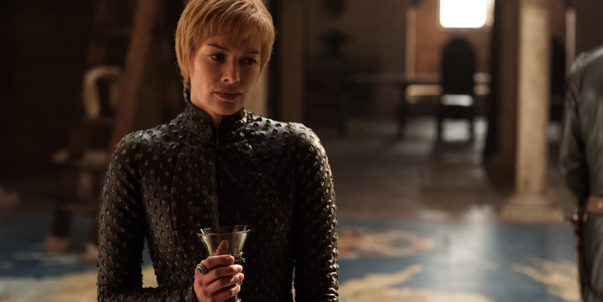 Cersei Lannister (Lena Headey) dans son château à Port-Réal, dans la saison 8 de Game of Thrones diffusée en France sur OCS.