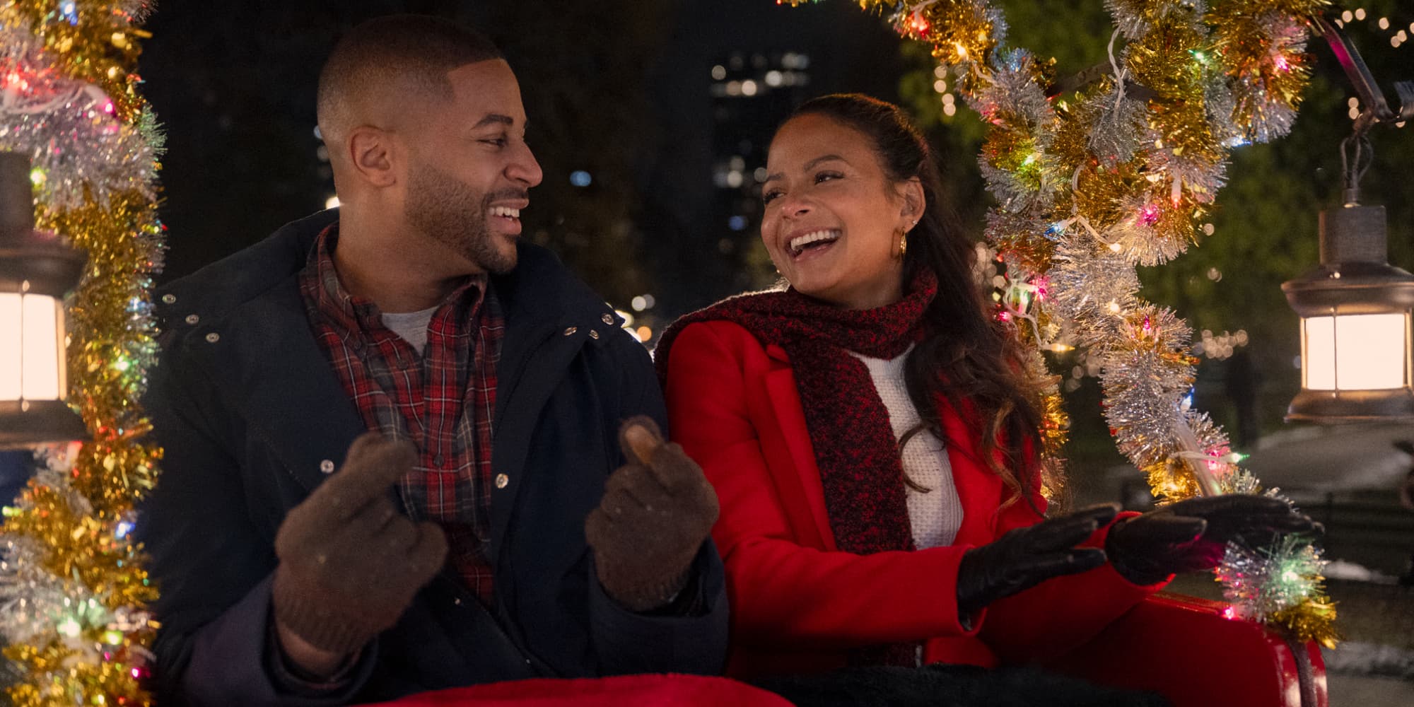 Devale Ellis et Christina Milian dans "Le Rendez-vous de Noël".