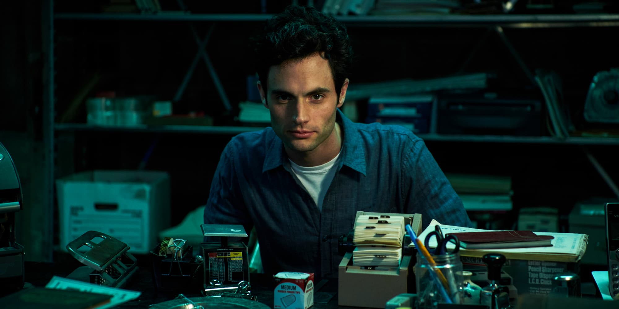 Penn Badgley dans You sur Netflix.
