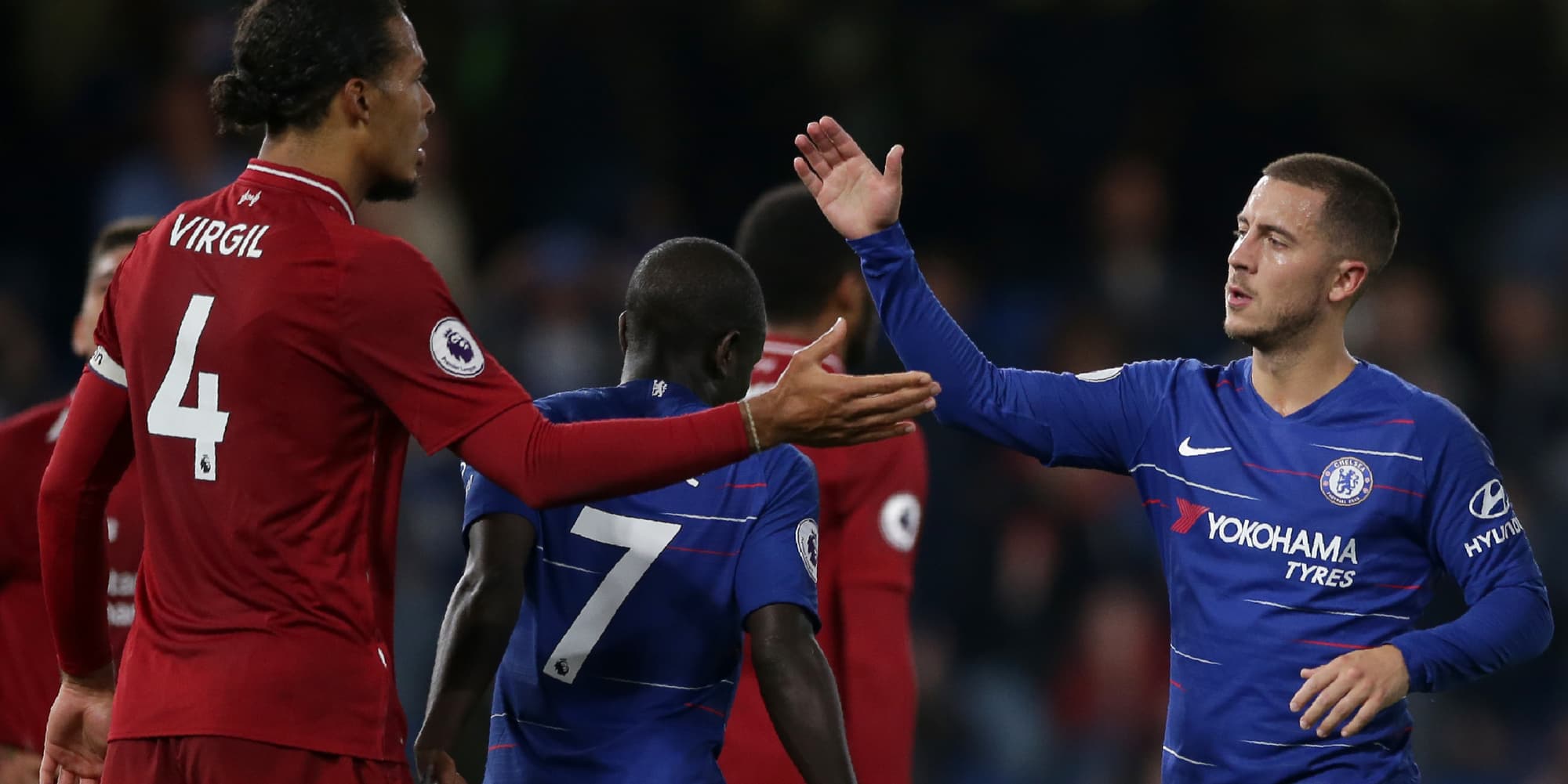 Le hollandais Vigirl van Dijk (Liverpool) et le belge Eden Hazard (Chelsea) ont brillé cette saison