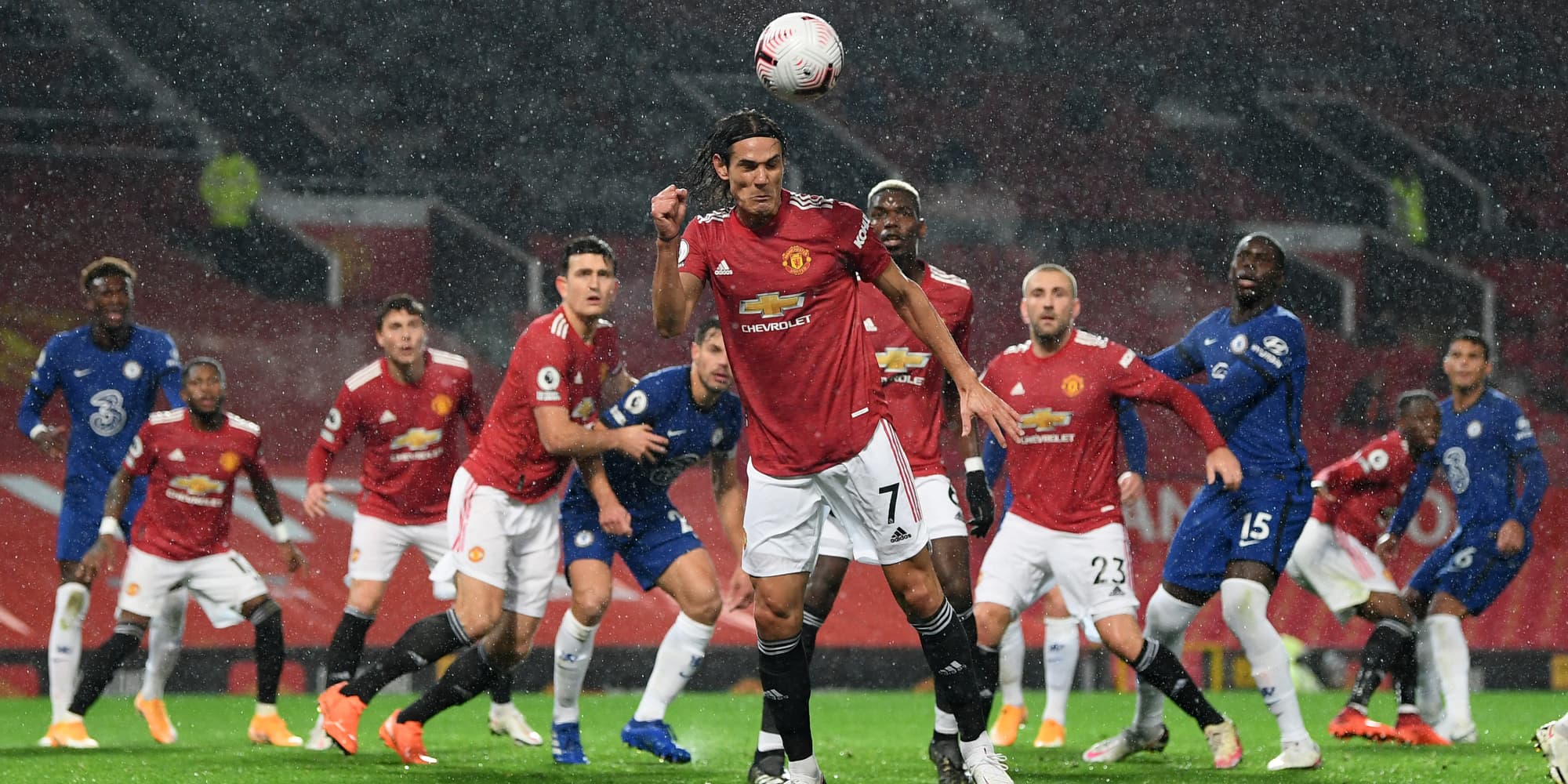 Manchester United et Chelsea lors du match de Premier League disputé à Old Trafford, Manchester, le 24 octobre 2020