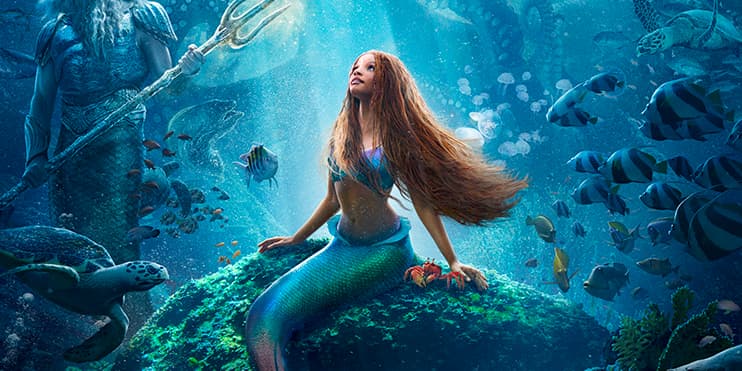 Halle Bailey dans le rôle d'Ariel dans le remake en live-action du classique de Disney "La Petite Sirène". 