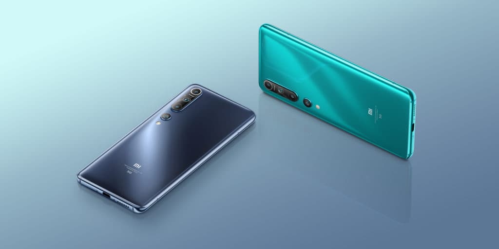 Le Xiaomi Mi 10, un joli modèle parmi les smartphones compatibles 5G.