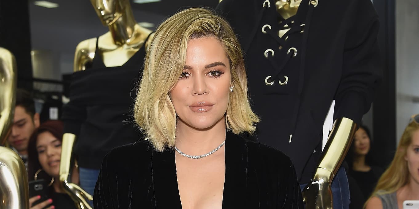 Khloé Kardashian lors du lancement de Good Americans en octobre 2017.