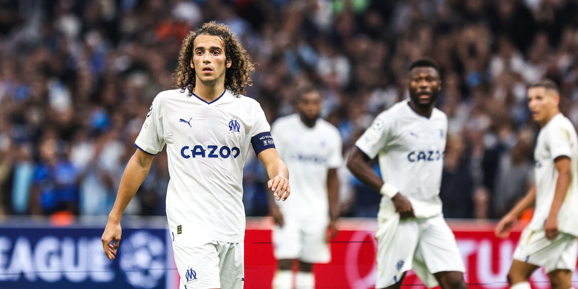 Après la désillusion face à Tottenham en Ligue des Champions, à Londres le 1er novembre 2022, Mattéo Guendouzi et ses coéquipiers marseillais vont devoir faire leurs preuves en Ligue 1.