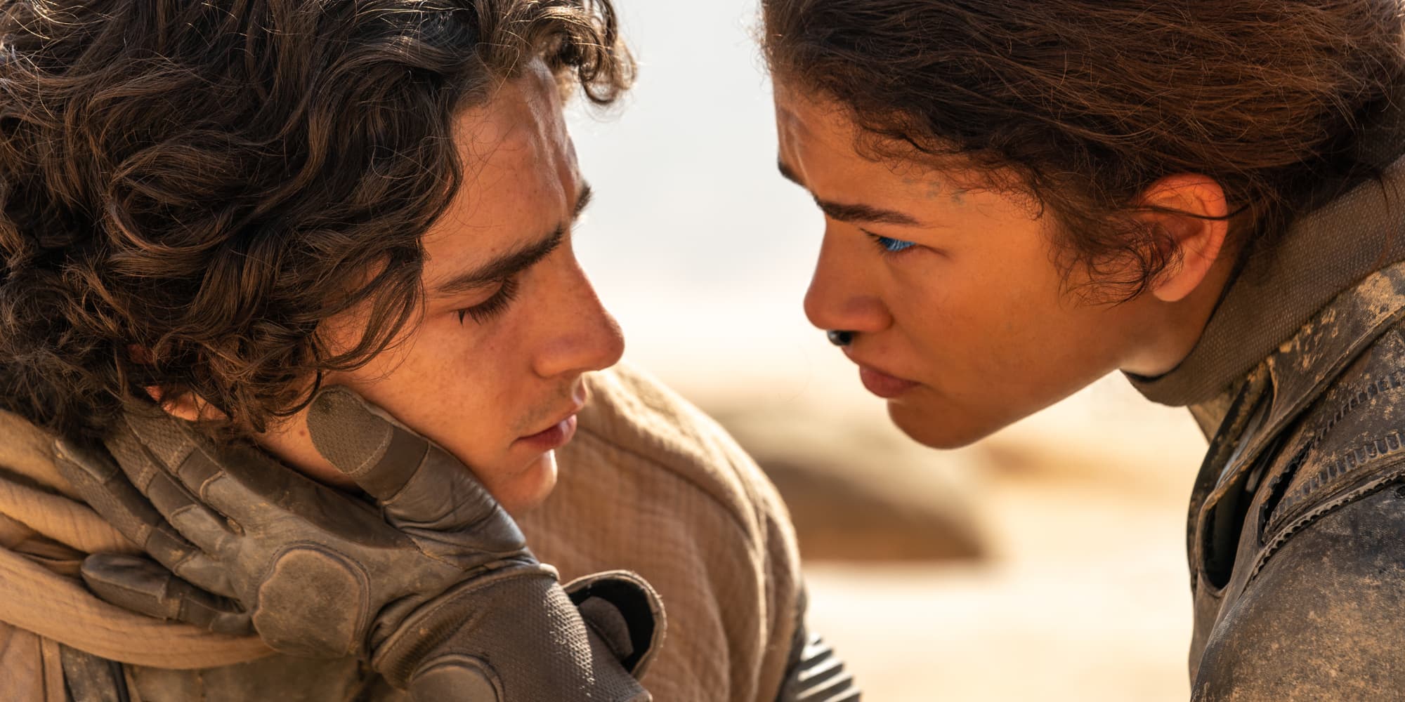 Paul Atréides (Timothée Chalamet) et Chani (Zendaya) dans "Dune 2". 