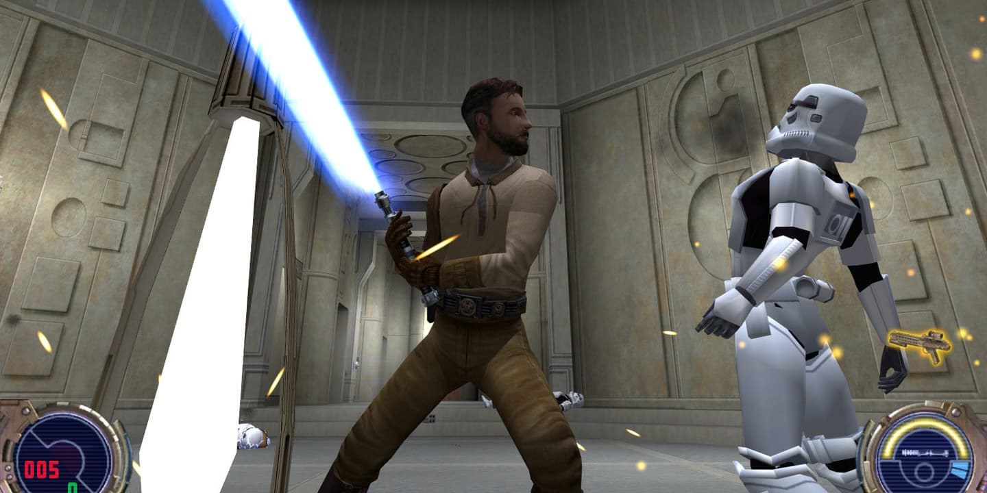 Star Wars : Jedi Knight II - Jedi Outcast était sorti en 2002 sur Nintendo GameCube.