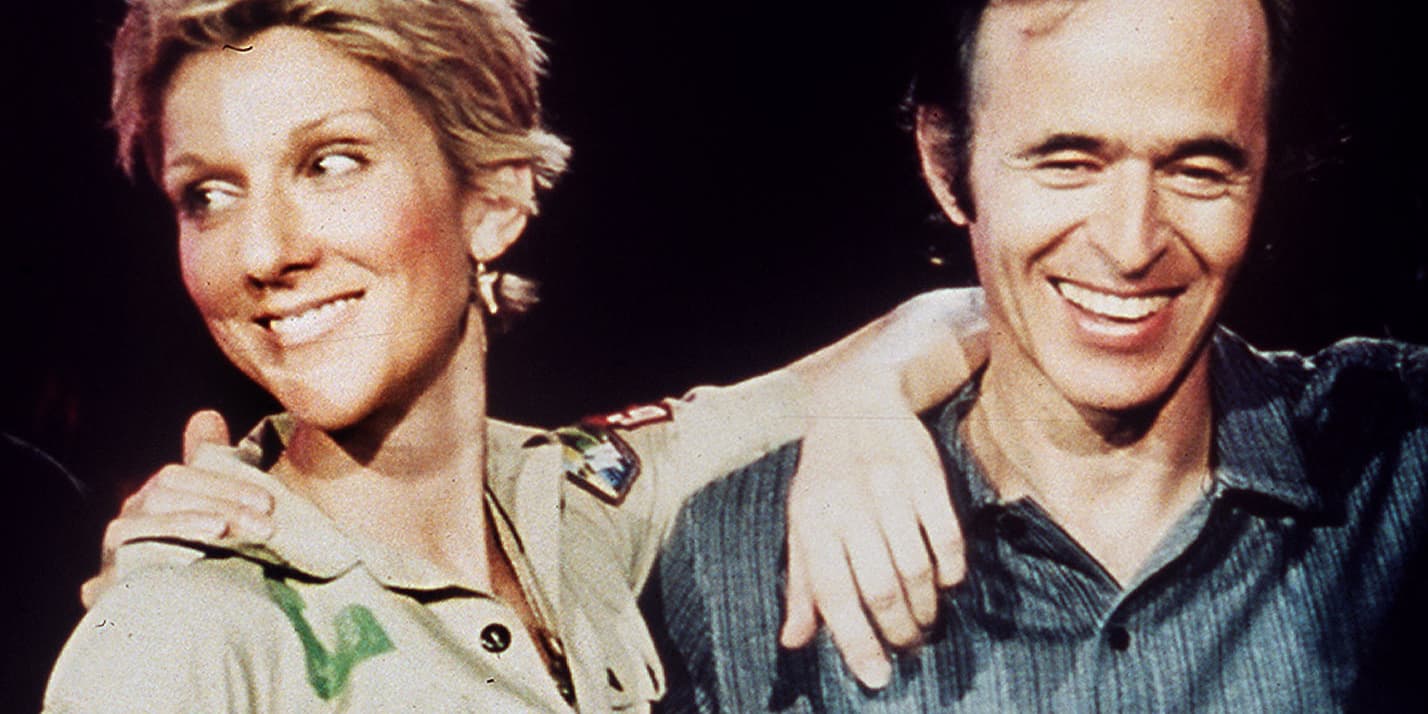Céline Dion et Jean-Jacques Goldman pendant l'enregistrement de l'album de Céline Dion, "Une fille et quatre types", sorti le 15 octobre 2003.