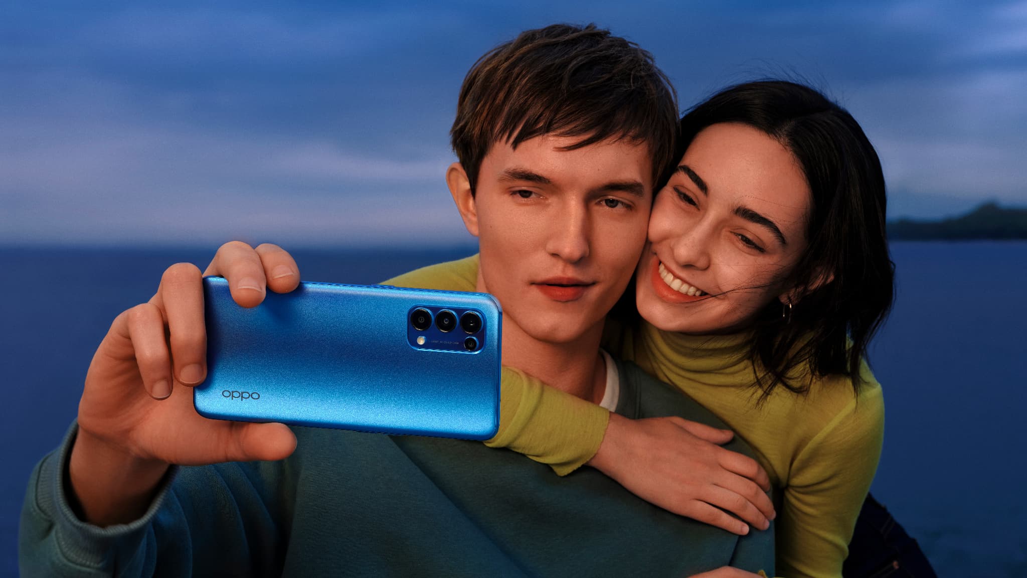 L'OPPO Find X3 Lite dans sa version bleu astral L'OPPO Find X3 Lite dans sa version bleu astral