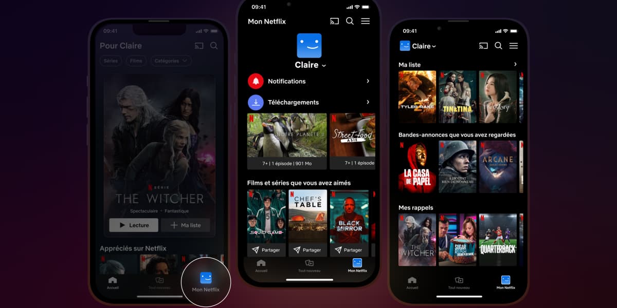 Découvrez "Mon Netflix", la nouvelle fonctionnalité qui regroupe tous vos contenus favoris dans un seul et même onglet.