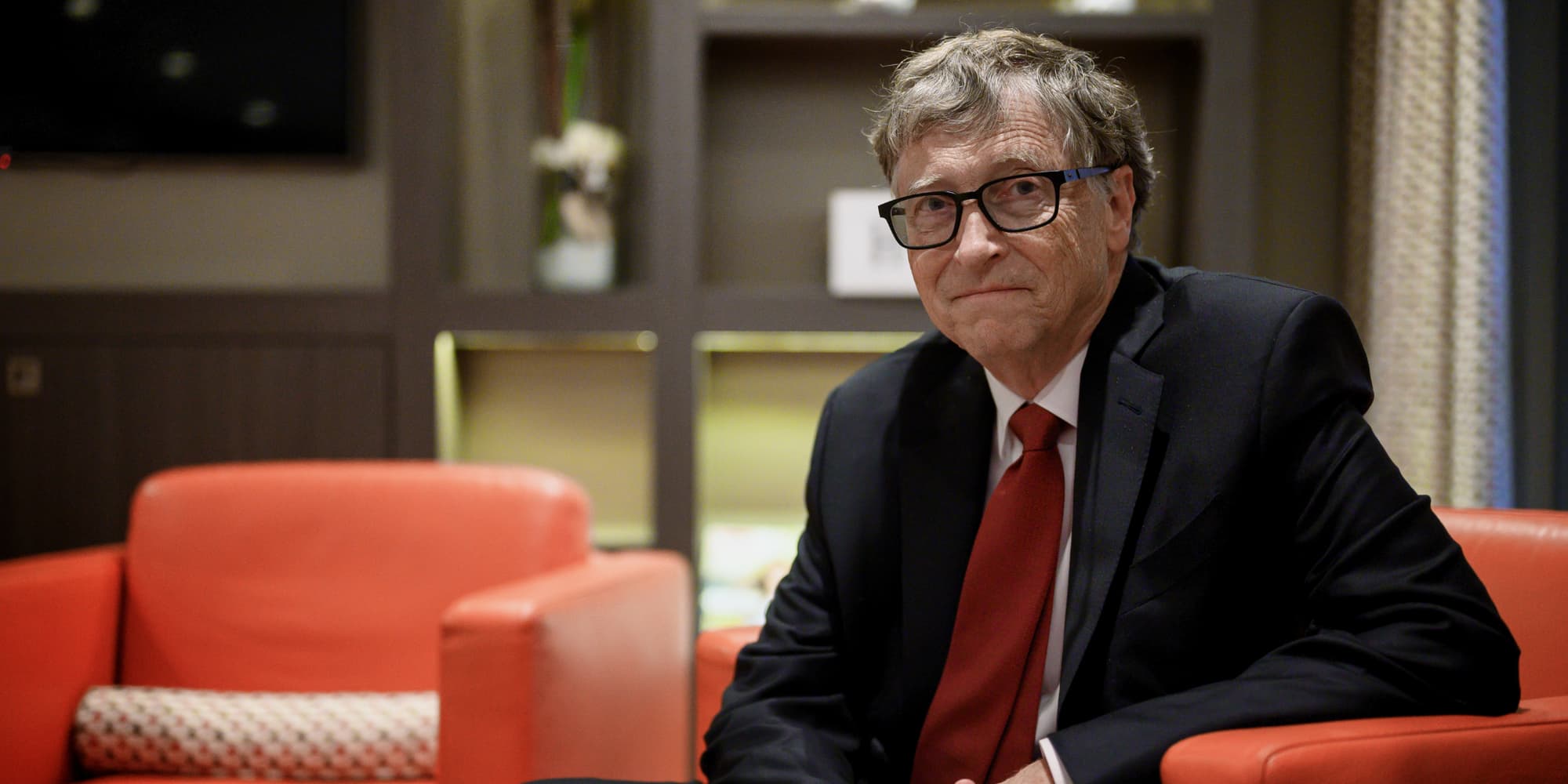 Bill Gates, lors d'une conférence du Fonds mondial de lutte contre le sida, la tuberculose et le paludisme, à Lyon, le 9 octobre 2019.