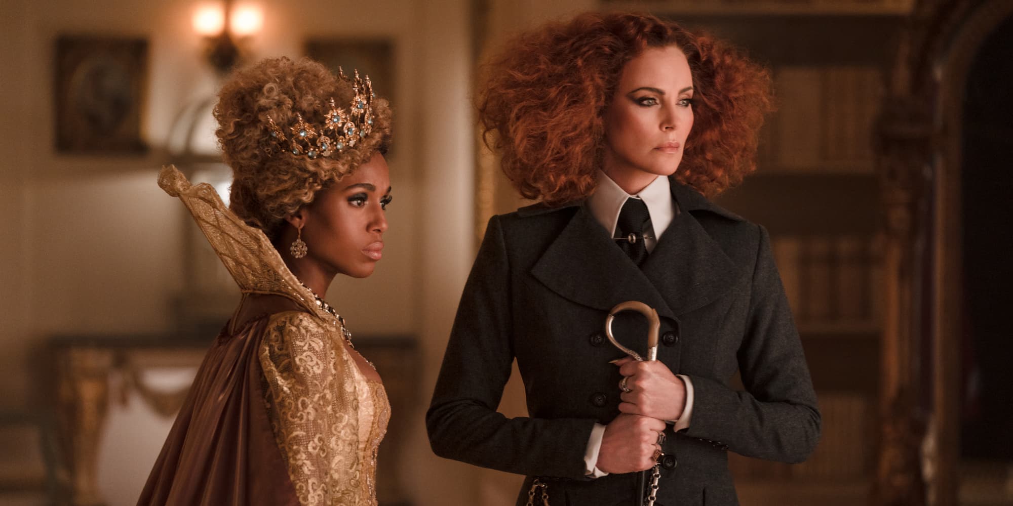 Kerry Washington et Charlize Theron sont à l'affiche de "L'École du Bien et du Mal", pour célébrer Halloween en famille devant Netflix.
