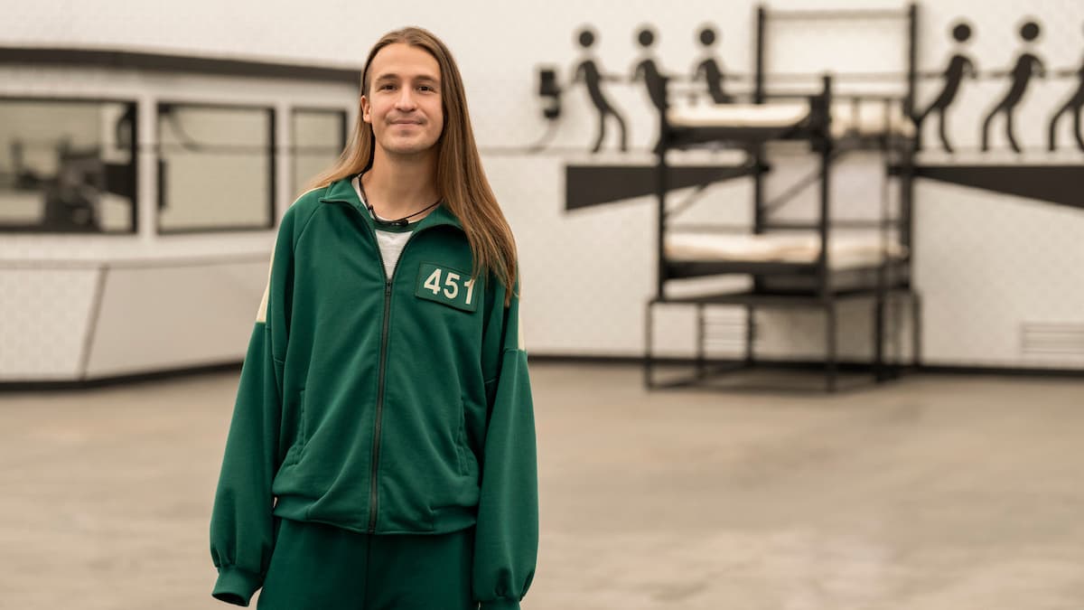 Phill, joueur #451 et finaliste de ''Squid Game : Le défi''. Phill, joueur #451 et finaliste de ''Squid Game : Le défi''.