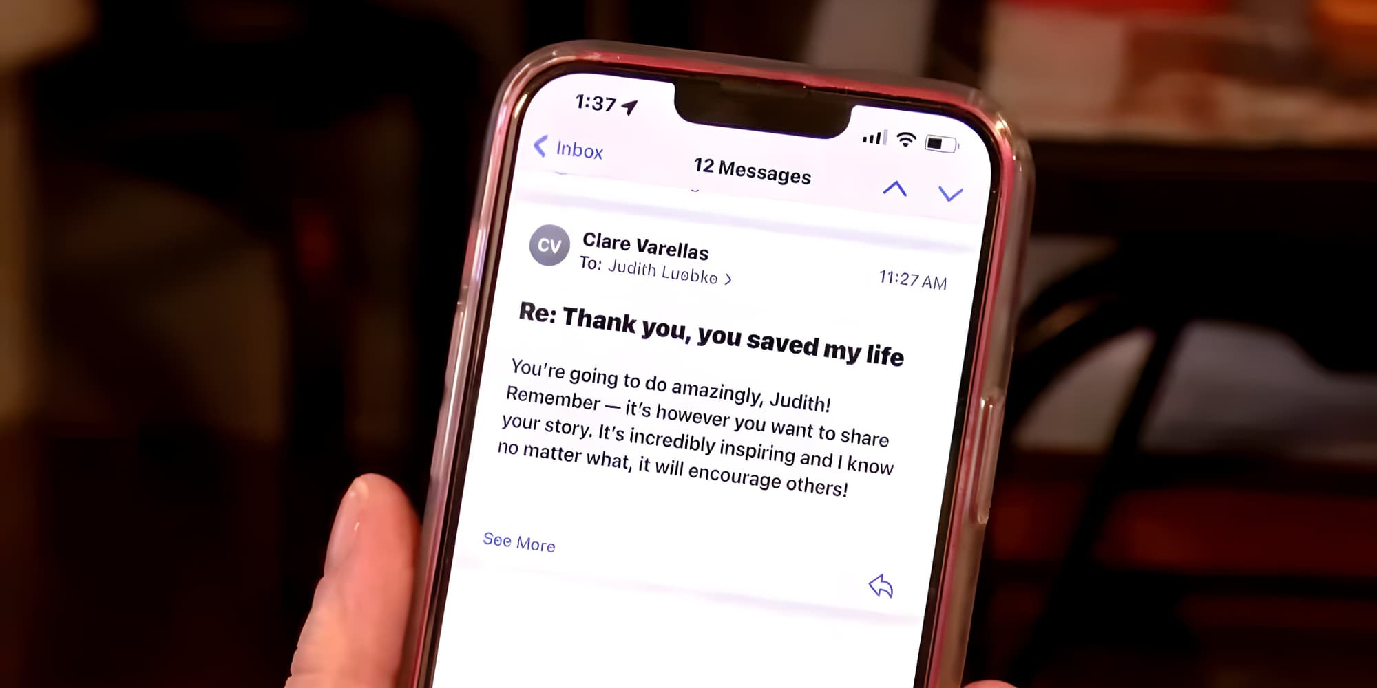 Pour remercier Apple de lui avoir sauvé la vie, une Américaine a écrit à la marque... qui lui a répondu.
