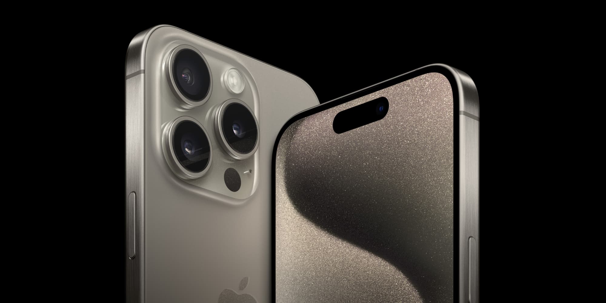 L'iPhone 15 Pro dans toute sa splendeur, avec un nouveau châssis en titane.