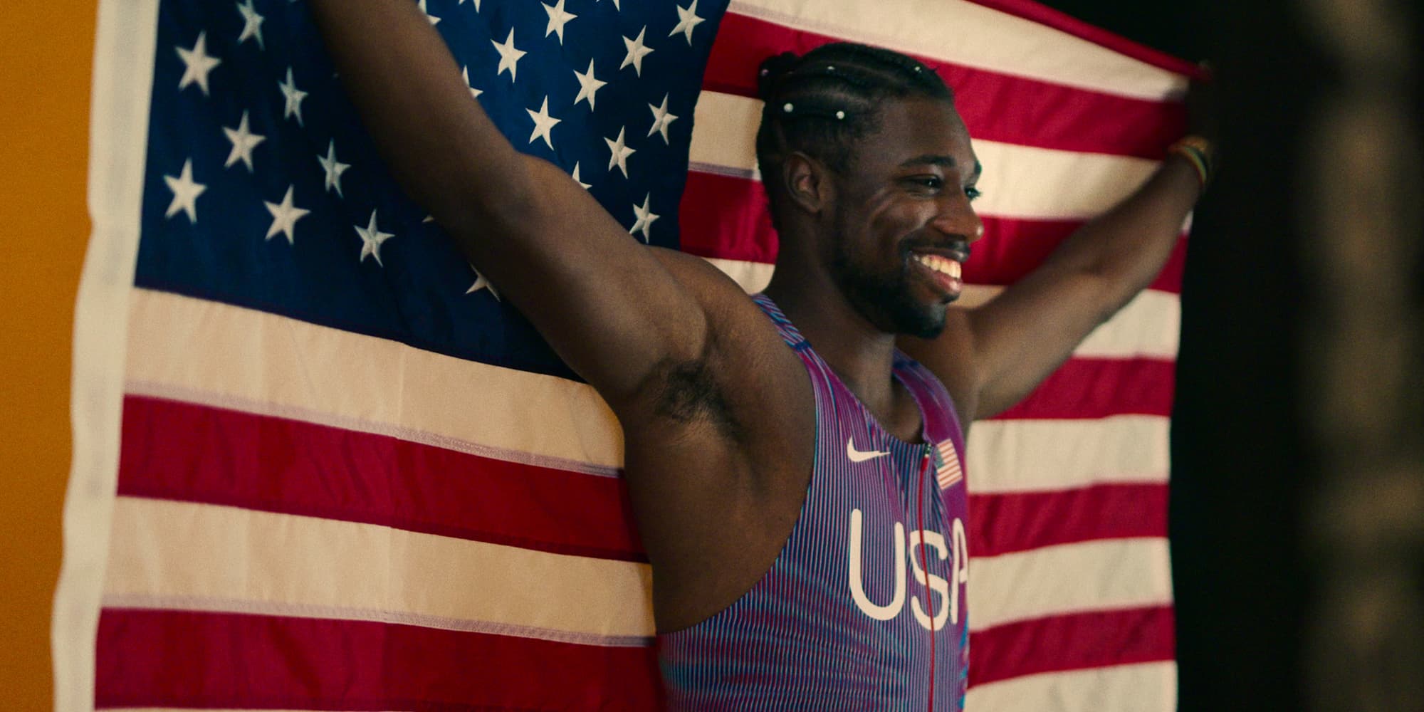 Le sprinteur américain Noah Lyles, à retrouver sur Netflix dans la saison 2 de ''SPRINT''.