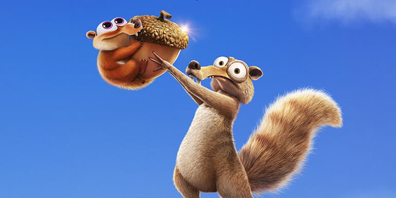 Ce mois d'avril, partez à l'aventure avec Scrat - et Baby Scrat ! - sur Disney+. 