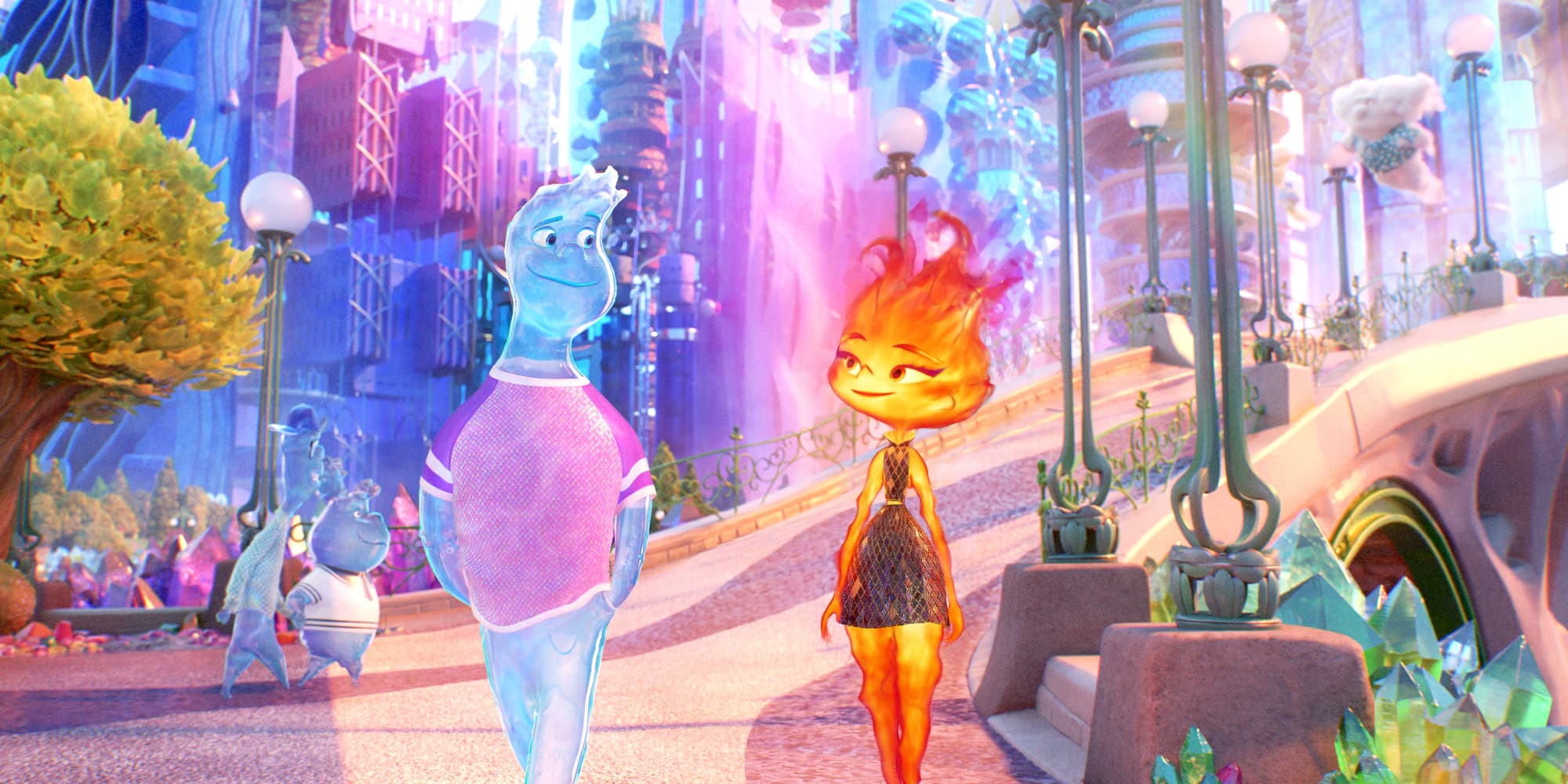 On vous présente Flam et Flack, les héros du film Pixar "Élémentaire".