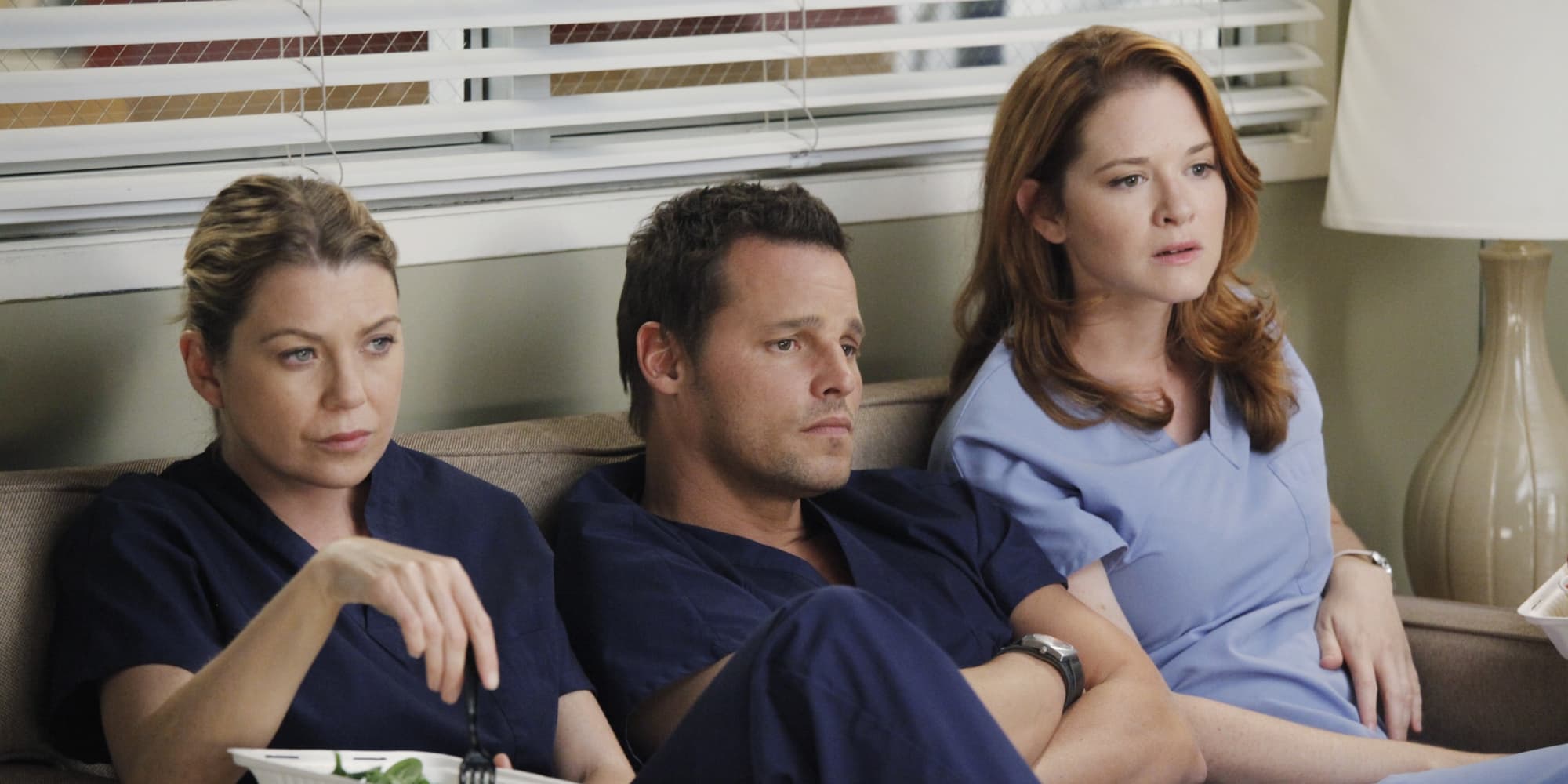 Ellen Pompeo, Justin Chambers et Sarah Drew dans la saison 9 de "Grey's Anatomy".