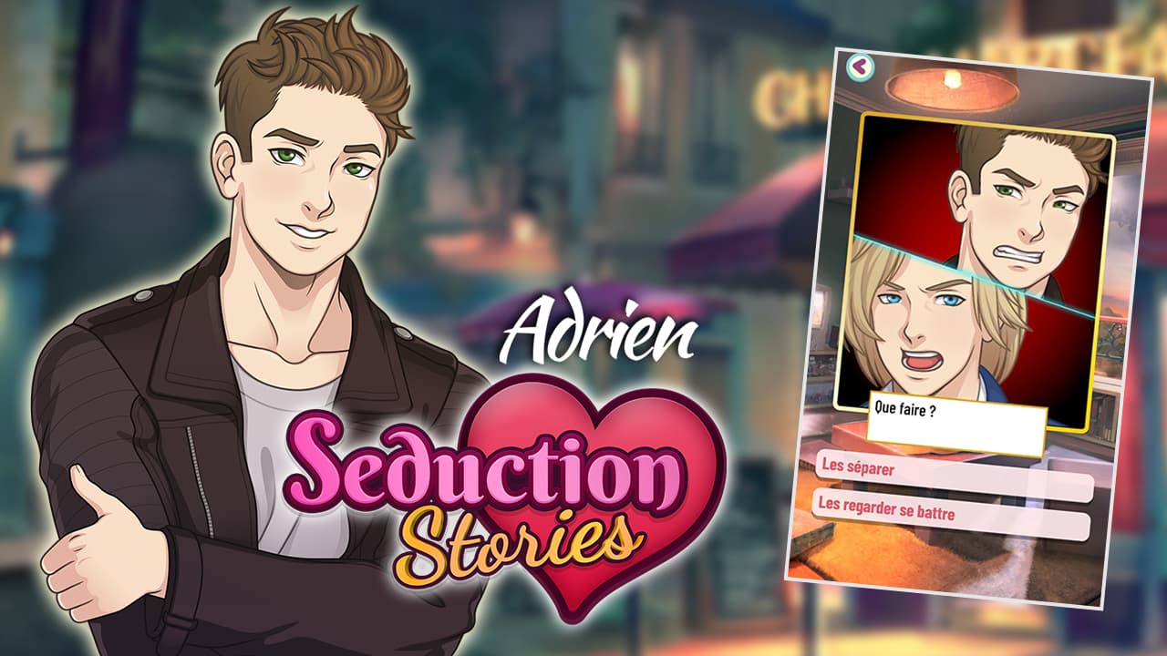 Qui d'Adrien, de Gaspard ou de Stanislas saura faire chavirer votre cœur dans Seduction stories, un jeu où vous vivez une histoire d'amour interactive ? Qui d'Adrien, de Gaspard ou de Stanislas saura faire chavirer votre cœur dans Seduction stories, un jeu où vous vivez une histoire d'amour interactive ?