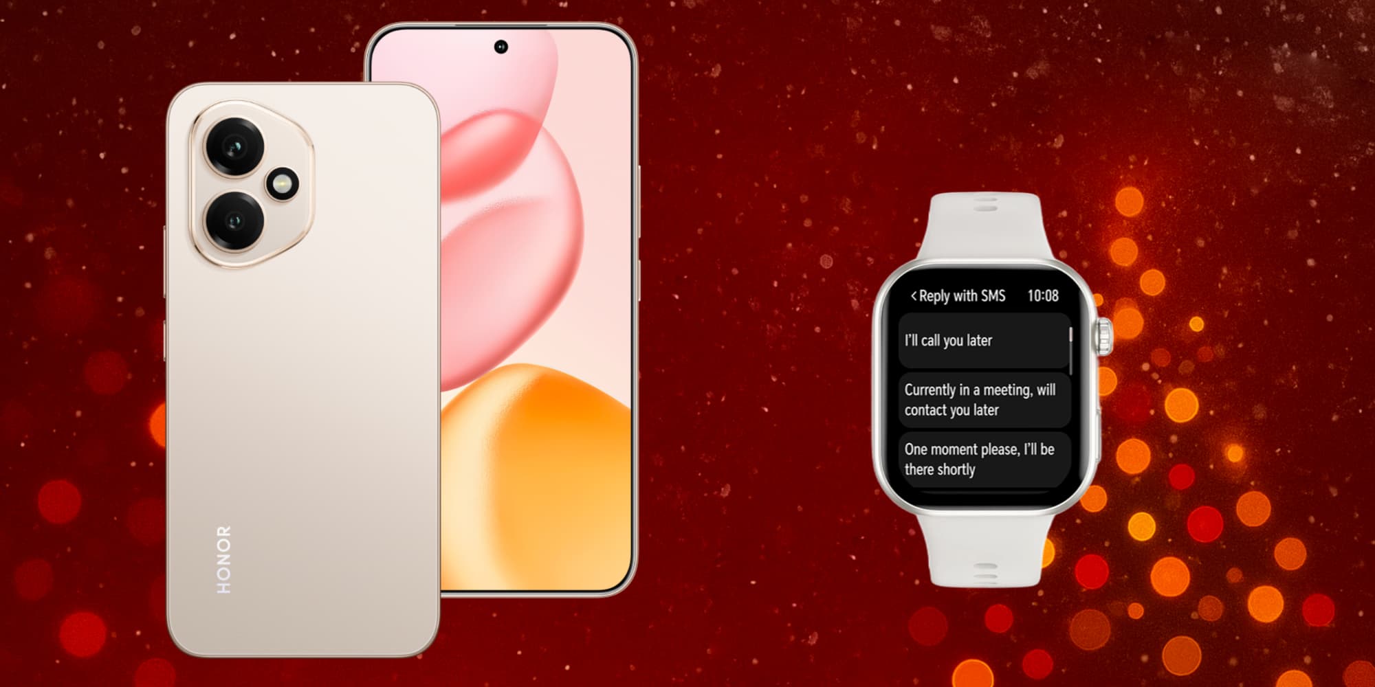 Le HONOR 400 5G et la montre HONOR CHOICE Watch 2i sont réunis dans un irrésistible pack, spécialement conçu pour les fêtes. 