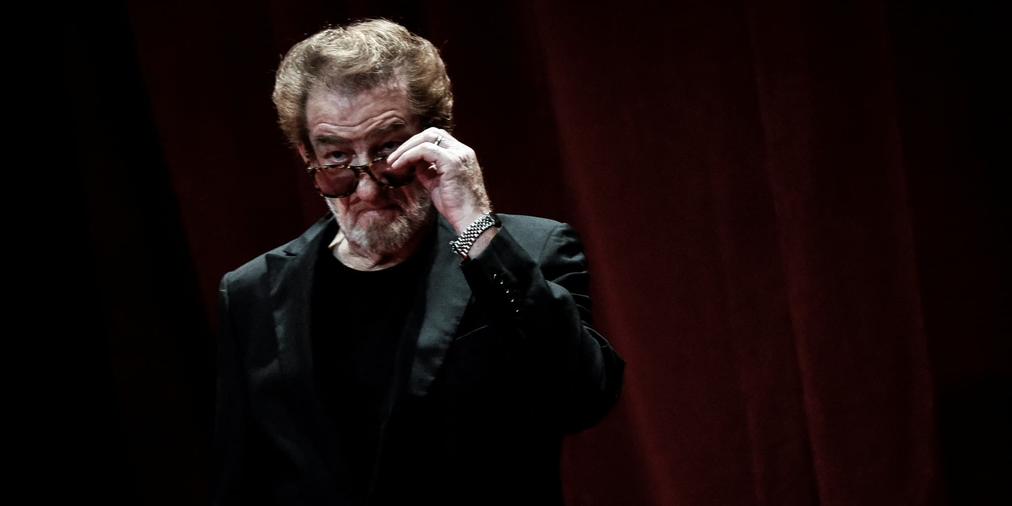 L'acteur et chanteur français Eddy Mitchell à la cérémonie d'ouverture de la 9e édition du festival du film Lumière, le 14 octobre 2017 à Lyon.