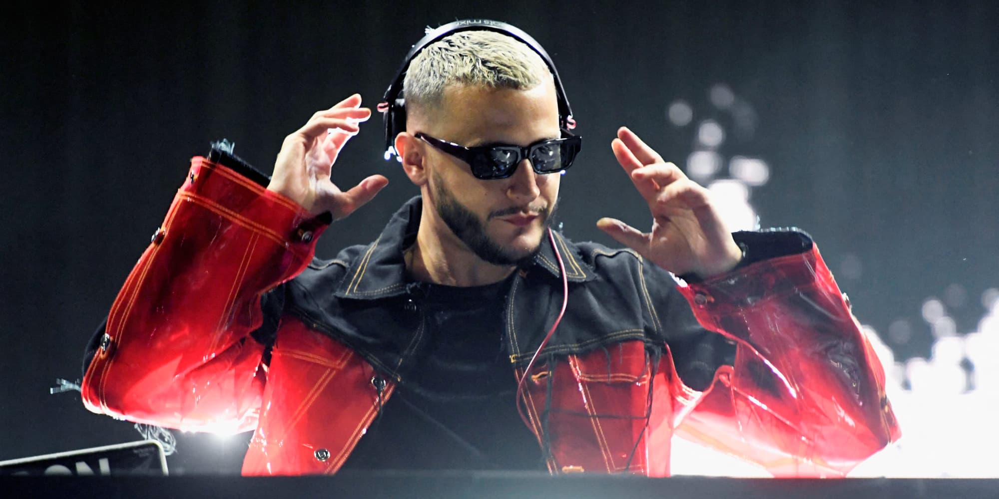 La représentation de DJ Snake à l'Outdoor Theatre, durant le festival de Coachella le 12 avril 2019 à Indio, en Californie.