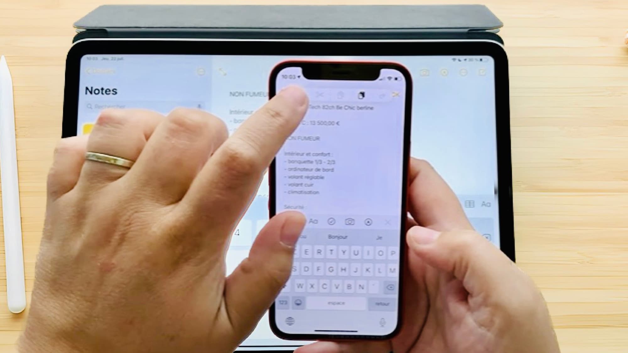 iPhone un raccourci caché pour annuler la suppression de texte dans Notes SFR ACTUS