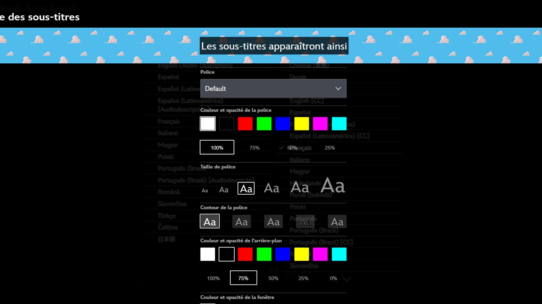 Les possibilités de sous-titres sont ultra nombreuses Les possibilités de sous-titres sont ultra nombreuses