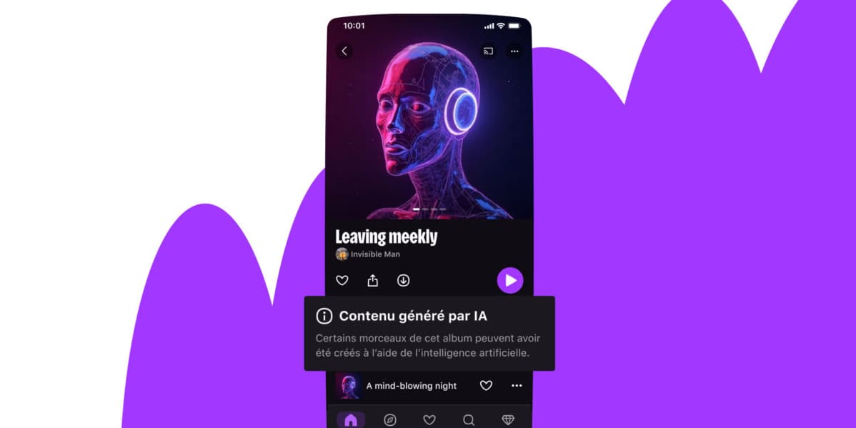 Deezer devient la première plateforme musical à pouvoir identifier les chansons générées par l'intelligence artificielle.