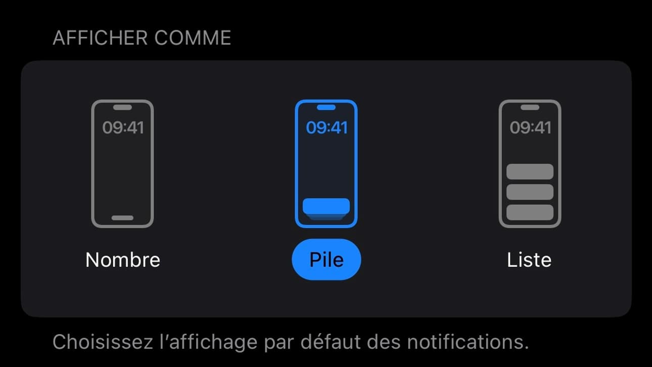 Choisissez l'une de ces 3 options d'affichage des notifications sous iOS 16.