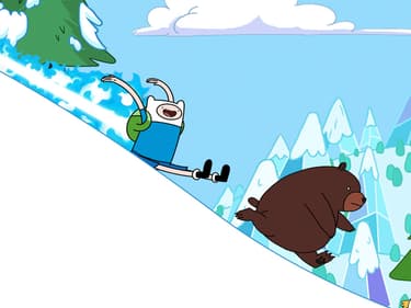 Dévalez les pentes enneigées avec Ski Safari : Adventure Time sur SFR Kids Récré