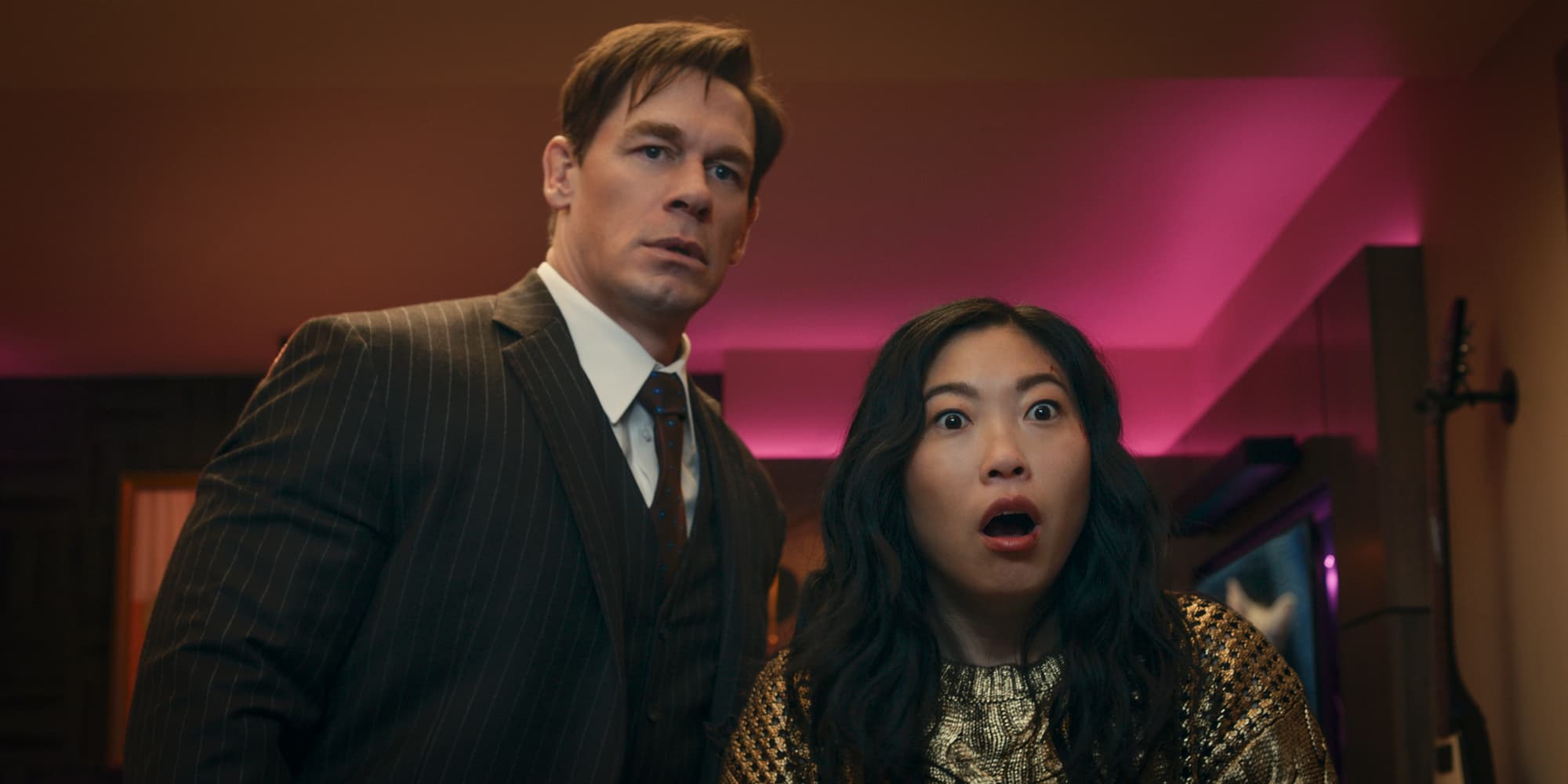 Awkwafina et John Cena se partagent l'affiche du film Jackpot!, disponible dès ce jeudi 15 août sur Prime Video ! 