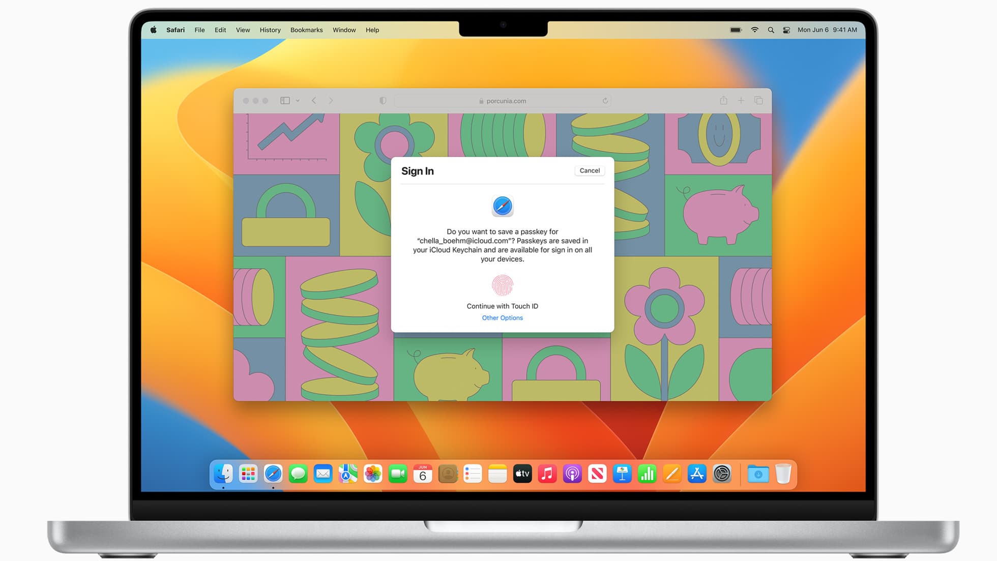 Avec Passkeys, il sera possible de s'authentifier sur un compte en ligne simplement en déverrouillant son iPhone. Avec Passkeys, il sera possible de s'authentifier sur un compte en ligne simplement en déverrouillant son iPhone.