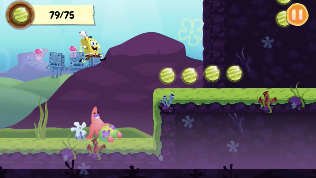 Lancez-vous dans une course folle avec le jeu SpongeBob Run.