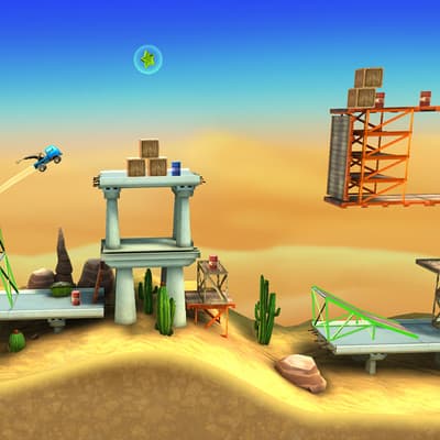 Bridge Constructor Stunts : du pont et du bond sur SFR Gaming