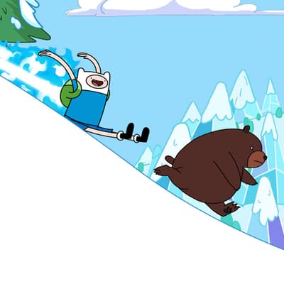 Dévalez les pentes enneigées avec Ski Safari : Adventure Time sur SFR Kids Récré
