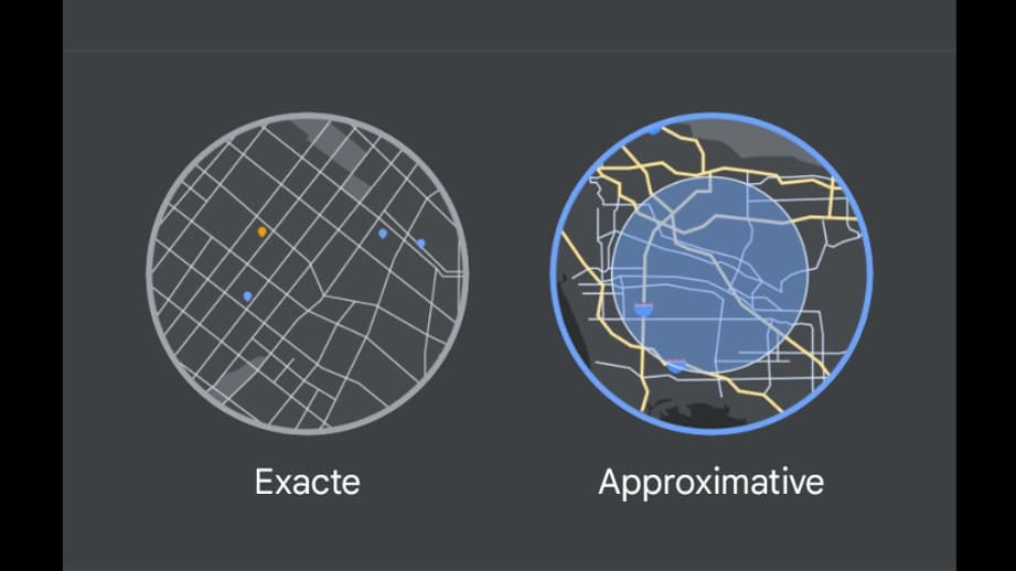Avec Android 12, il est possible d'utiliser une localisation approximative dans Google Maps Avec Android 12, il est possible d'utiliser une localisation approximative dans Google Maps