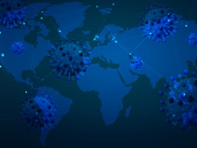 Coronavirus : une carte de suivi de la pandémie infectée par un virus
