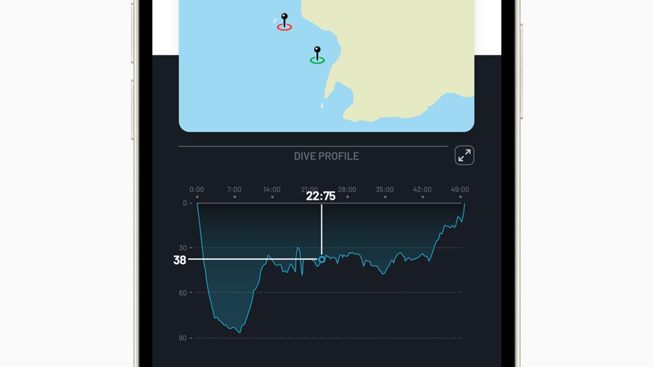 De retour à la surface, rendez-vous sur l'application Oceanic+ depuis l'iPhone pour retrouver le journal de plongée. De retour à la surface, rendez-vous sur l'application Oceanic+ depuis l'iPhone pour retrouver le journal de plongée.