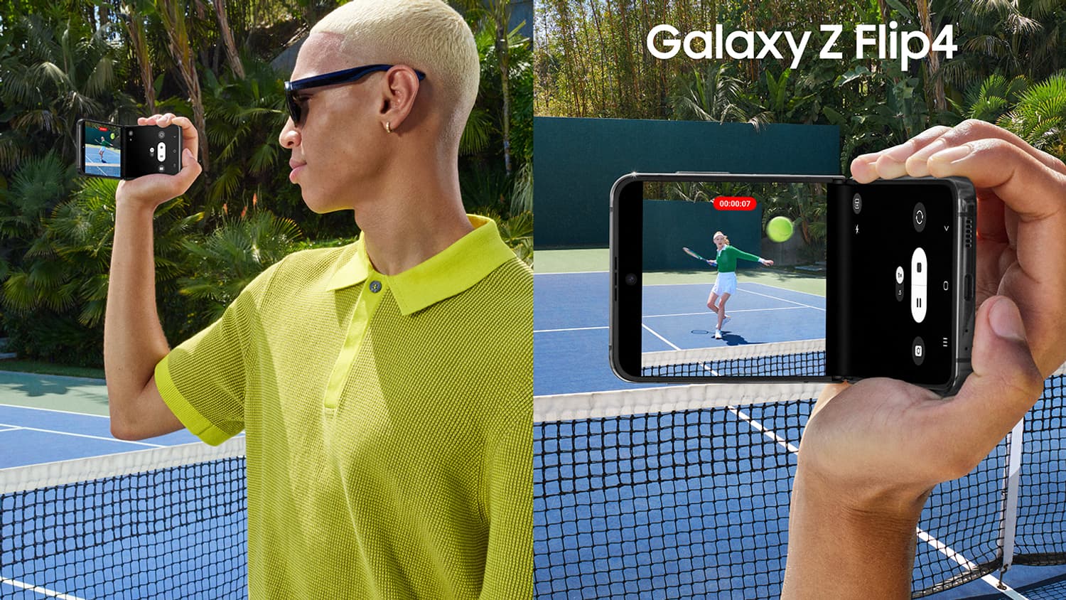 Le "Flex Mode", pour prendre de superbes vidéos avec le Samsung Galaxy Z Flip4. Le "Flex Mode", pour prendre de superbes vidéos avec le Samsung Galaxy Z Flip4.
