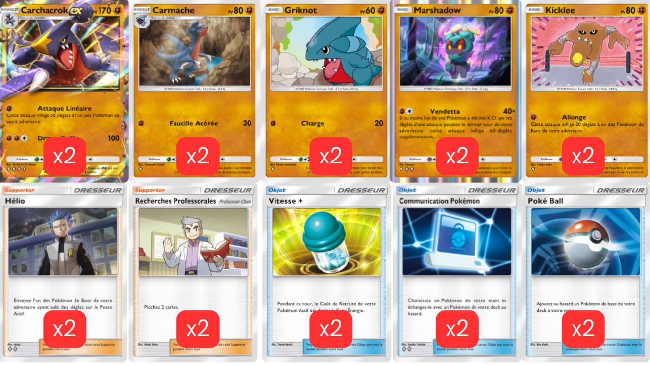 Très satisfaisant à jouer, harcelez les Pokémon de votre adversaire avec Carchacrok Ex
